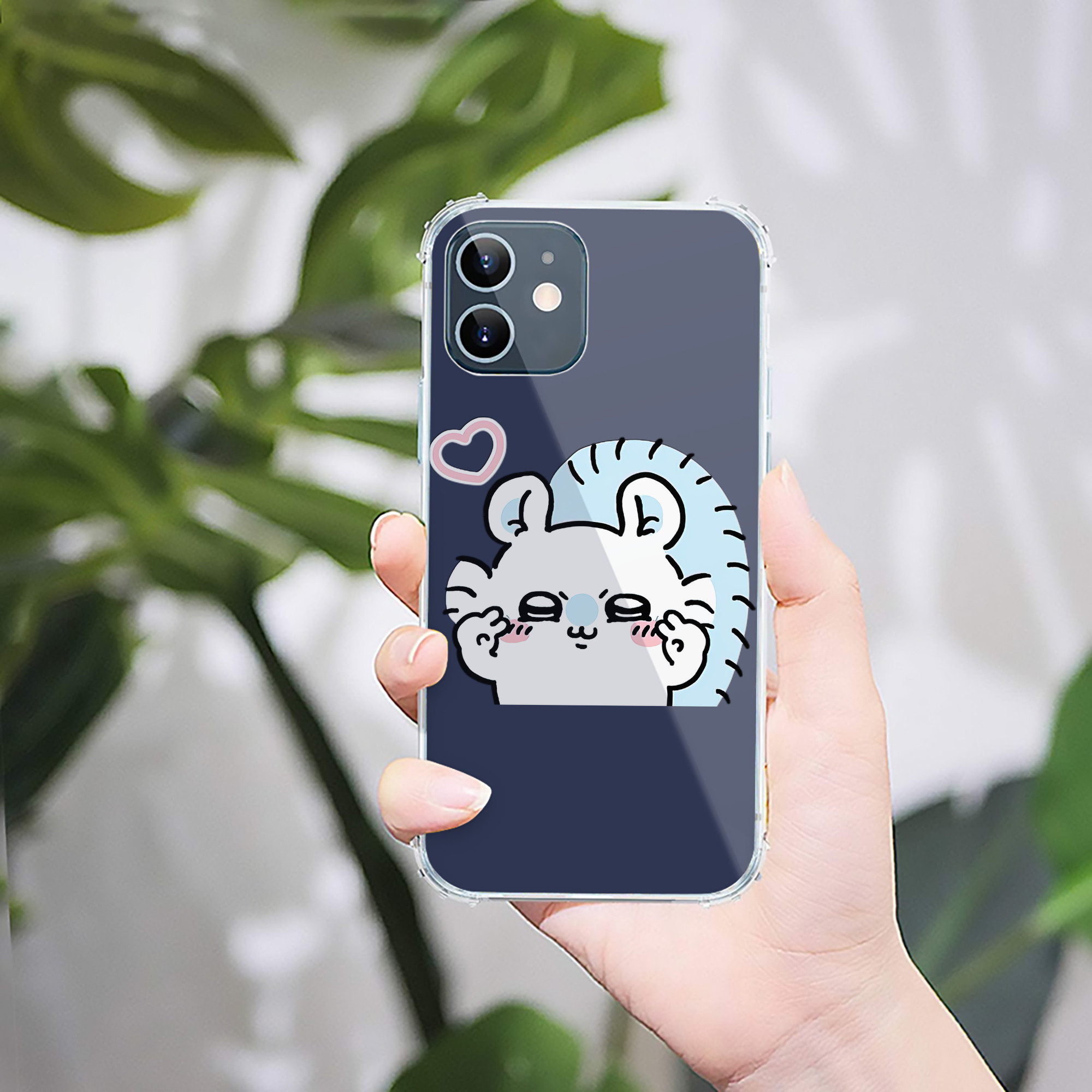 （画像用） ちいかわ モモンガ Chii-kawa Momonga 【iPhone 12シリーズ対応】透明スマホケース（クリアソフトケース）